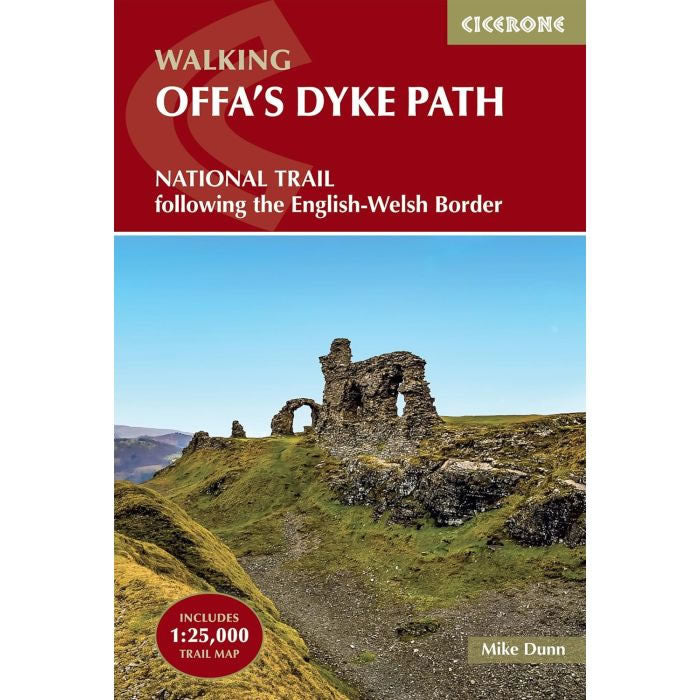 Offa's Dyke Path Guidebook bu Cicerone - 2026 edition